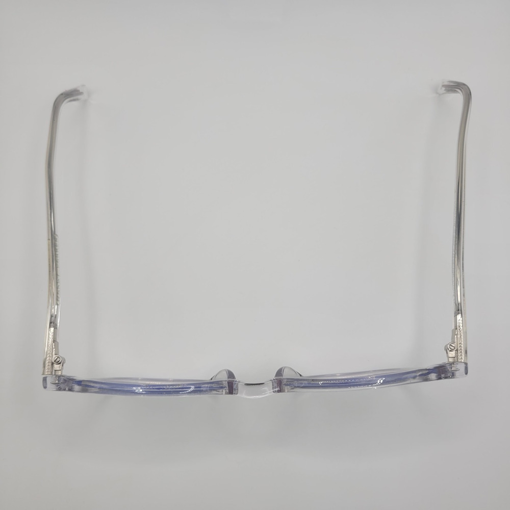 Warby Parker Eyeglasses Carlton Crystal Clear Rectangular Optical Frame Unisex - Picture 6 of 8